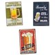 thumbnail image 1 of 2 / 3Pcs 20x30cm Retro Poster Metal Cartel De licencia Pub Bar Cafe Decoración De Pared, 1 of 9
