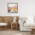thumbnail image 3 of Stupell Industries Transitional Plateau River Evening Glow Gray Floating Frame Canvas Art, 18 x 18, by Petals Prints Design, 3 of 8
