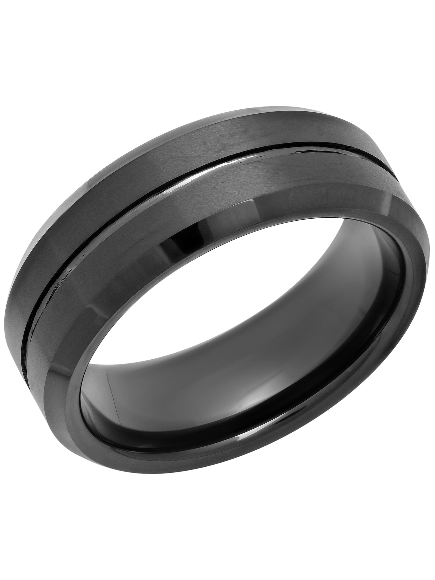 Black Tungsten Rings For Men : Mens BASE RINGS 8 MM Wedding Band Black ...