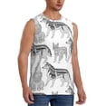 thumbnail image 2 of Daiia German Shepherd Dog Printed Men's Tank Tops,Casual Soft Sleeveless Gym Muscle Shirts Bodybuilding Tee-Small, 2 of 8