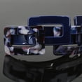 thumbnail image 3 of lionlar Barrette Acrylique pour Cheveux Barrettes Françaises Grandes Épingles à Cheveux Mode Imprimé Léopard Queue de Cheval Bleu, 3 of 8