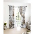 thumbnail image 3 of Vintage Owl Blackout Curtains for Bedroom/Living Room, Thermal Insulated Kitchen Curtains, Rustic Sping Floral Botanical Postmark Grommet Darkening Window Treatment Drapes 42"x84"x2, 3 of 8