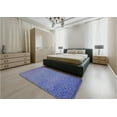thumbnail image 5 of Ahgly Company Machine Washable Indoor Round Transitional Denim Blue Area Rugs, 4' Round, 5 of 7