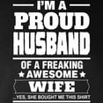 thumbnail image 3 of CafePress - I'm A Proud Husband Of A Freaking Awesome Wife Lon - Long Sleeve Dark T-Shirt, 3 of 4