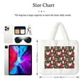 thumbnail image 3 of Yiaed Merry Christmas1 Print Fluffy Shoulder Bag Plush Bags Women Ladies Tote Bag Fluffy White Furry Purse Handbag for Autumn and Winter, 3 of 7