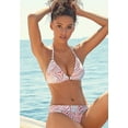 thumbnail image 3 of LASCANA Women's Zebra Print Triangle Bikini Swimsuit Top Bra Sizing, 3 of 6