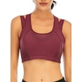 thumbnail image 2 of YouLoveIt Women's High Impact Support Sports Yoga Bra Breathable Top Fitness Women Yoga Gym Crop Bra Wirefree Mesh Racerback Top Lift Up Yoga Bras, 2 of 7