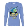 thumbnail image 2 of Ukrainian Muscle Skin Beast Mode Womens Graphic Long Sleeve T-Shirt, Light Blue, XX-Large, 2 of 4