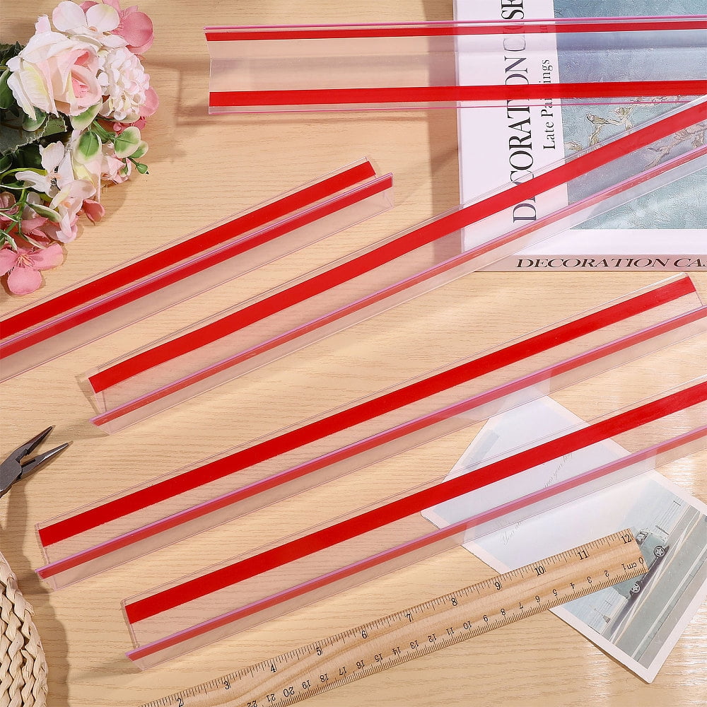 Self-Adhesive PVC Corner Protector Strips Transparent Edge Guard for Furniture & Walls Clear 400x40x40mm