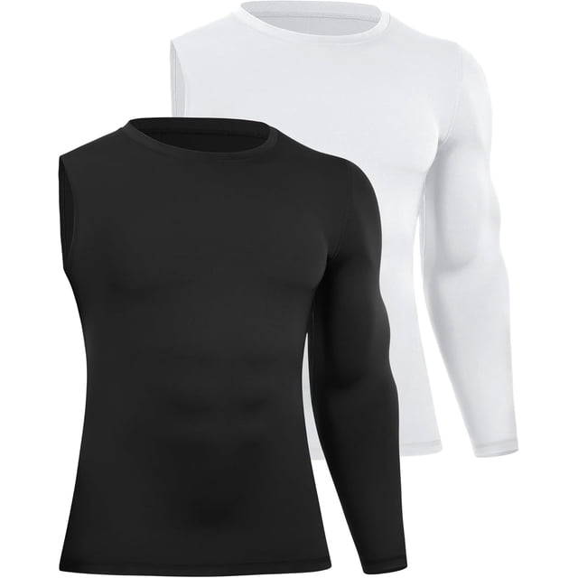 Camiseta de compresión hombre manga larga un brazo baloncesto entrenamiento