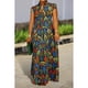 thumbnail image 1 of Vestido camisero estampado para mujer, talla grande, informal, Midi, vacaciones, Primavera/Verano, falda holgada para playa, 1 of 4