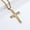 Gold Color, variant on Collier Homme Spiritual Male Minimalism 14K Yellow Gold Necklace Man's Jesus Cross Necklace for Man Collar Hombre