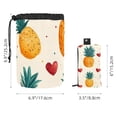 thumbnail image 5 of PhooArto Travel Cosmetic Bags Barrel Makeup Bag, Multifunctional Toiletry Bucket Bags Round Organizer Storage Pocket, Pineapple Love Hearts Pattern, 5 of 6