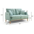 thumbnail image 2 of Nmkwnr 2 Seater Loveseats Sofa with USB Charge Port, Sofa for Living Room , Bed Room, Office, 2 of 7