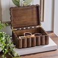 thumbnail image 5 of Better Homes & Gardens Scalloped Wooden Jewelry Box with Lid, Decorative Trinket Storage Organizer, Natural Wood, 5 of 11