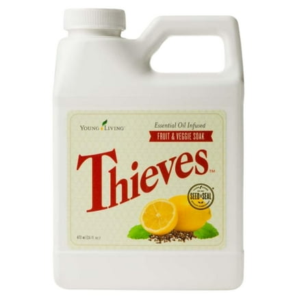 Young Living Thieves Fruit & Veggie Soak, 16 fl oz, Natural, Gently Cleansing, Plant-Based