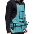 thumbnail image 5 of Delantal de herramientas de trabajo para hombres y mujeres, longitud del torso, regalo de Navidad para hombres, delantal de lona duradero para carpinteros, mecánicos, pintores, jardineros y, 5 of 5