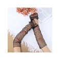 thumbnail image 6 of INSPIRE CHIC Women's Long Polka Point Bowknot Lace Pleated Gloves Fashion Fingerness Arm Sleeves for Female Vintage Opera Dance Party Black2, 6 of 6