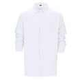 thumbnail image 5 of Men's Fall Casual Solid Lapel Striped Stretch Button Sweater Short Sleeved Shirt, 5 of 8