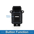 thumbnail image 3 of Interruptor de ventana eléctrica Unique Bargains No.35770SDAA21 Interruptor de control de ventana del lado trasero del pasajero para Honda Accord Odyssey Negro, 3 of 7
