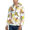 thumbnail image 2 of Hoodies for Men - Cartoon Colorful Cute Parrot Long Sleeve Comfrt Men'S Fashion Hoodies & Sweatshirts, Sweatshirts for Men Hoodies Pullover Clothing Clothes with Pouch, 2 of 7