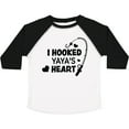 thumbnail image 3 of Inktastic I Hooked Yayas Heart with Fishing Rod Boys or Girls Toddler T-Shirt, 3 of 5