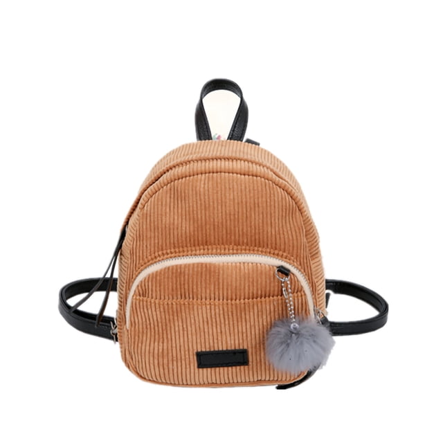 Corduroy Backpack Lightweight Vintage Corduroy Travel School Backpack School Bookbags Yellow
