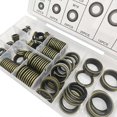 thumbnail image 1 of Car Sealing Washers Gasket Nut And Bolt Set Flat Ring Seal Assortment Kit 150Pcs Wear-resistant Bonded Seal Oil Washer With Box, 1 of 5
