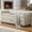 Griege, variant on HIUU Gray Ottoman with Storage,Boucle End of Bed Bench with Double Storage Space,Napped Fabric End of Bed Bench Queen Size With Rolled Armrest For Living Room,Entryway,Dormitory
