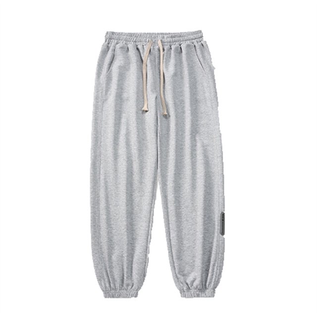 XDZJLR Mens Casual Pants Work Loose Leggings Sweat Solid Color Fashion Leisure Drawstring Trousers