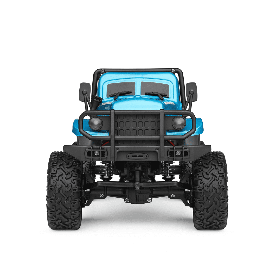 1:18 4WD RC Off-Road Rock Crawler, High-Torque Climbing Truck with LED Lights, 7.4V Rechargeable Battery, 2.4GHz Remote Control & All-Terrain Tires Hobby-Grade RC Car for Adults