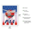 thumbnail image 2 of American Stars & Stripes - Boeing 377 Stratocruiser - Vintage Airline Travel Poster c.1947 - Fine Art Matte Paper Print (Unframed) 20x26in, 2 of 4