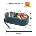 Outdoor Heated Cat Bowl Large Capacity Heated Water Bowl for Cat