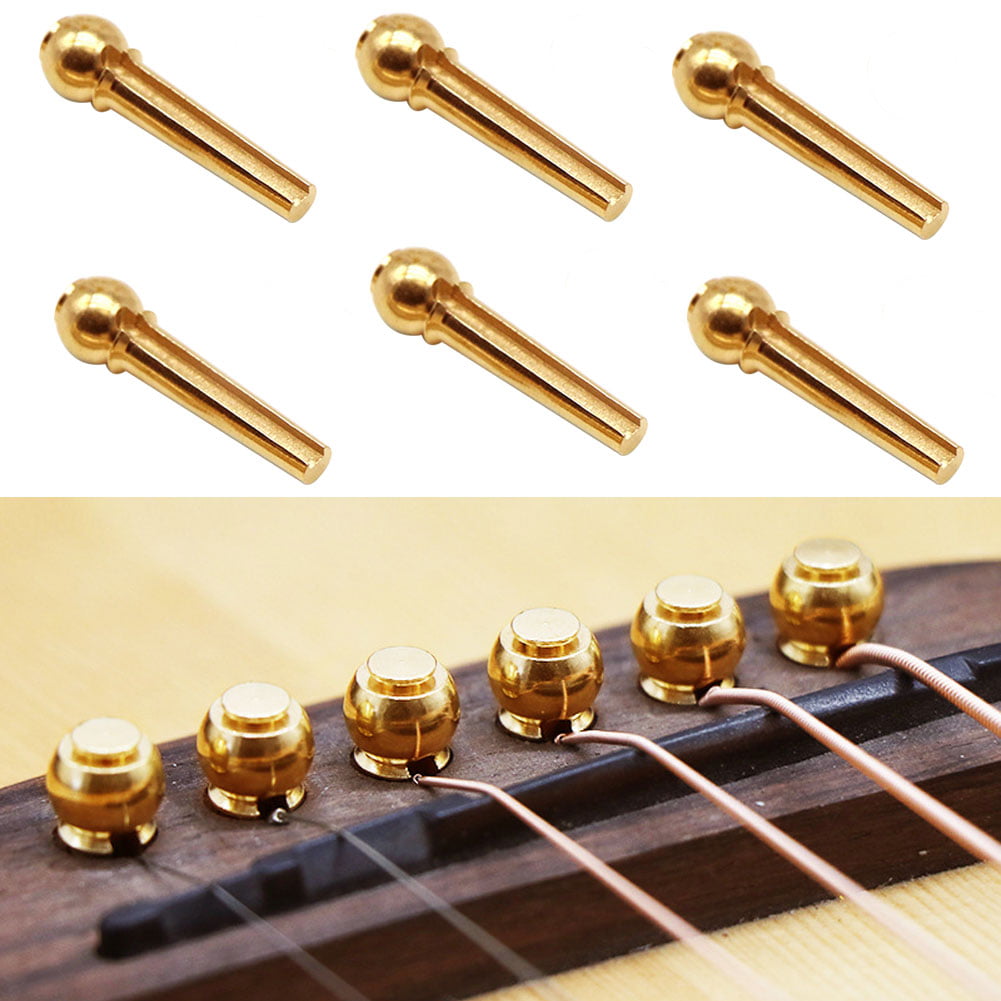 Acoustic & Classical Guitar Parts Brass Set Of String Saddle Nut And Bridge