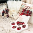 thumbnail image 4 of 2 medias navideñas colgantes con forma de pata grande para perro, para decoración navideña, 45,7 x 28,9 cm, 4 of 5