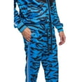 thumbnail image 7 of Men's Tiger Striped Reflective Tape Track Suits 2 Piece Sweatsuit Set ST576 - Neon Blue - 5X-Large, 7 of 7