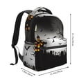 thumbnail image 2 of Fotbe Happy Halloween 1 Mochila Casual con Estampado para Escuela, Viajes y Actividades al Aire Libre - Duradera, Ligera y Cómoda, 2 of 5
