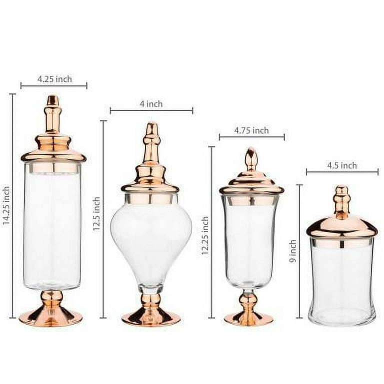 Decorative Apothecary Jars with Copper Lid – MyGift