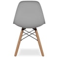 thumbnail image 4 of Maklaine 21.75 inches Plastic and Wood Kids Playroom Chair in Gray Finish, 4 of 5