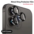 thumbnail image 2 of Anillo de Metal para lente, Protector de cristal para iPhone 11 12 13 Pro Max, protección de lente de cámara para iPhone 12Pro 13Pro 14 Pro Max, película para cámara Dengxun unisex, 2 of 2
