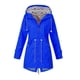 thumbnail image 1 of Chaqueta con capucha a prueba de viento para mujer, cortavientos impermeable, prendas de vestir cálidas para exteriores, correr, senderismo, escalada, , azul S Yinane Rompevientos, 1 of 4