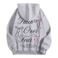 thumbnail image 6 of XIAOCHA Mens Bow Letter Print Hoodie Oversized Long Sleeve Hooded Pullover Hoodie Soft Feminine Casual Hoodies, 6 of 7