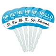 thumbnail image 1 of Shane Hello My Name Is Cupcake Picks Toppers - Set of 6, 1 of 1
