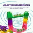 thumbnail image 4 of Marble Genius Marble Run Booster Set - 20 Pieces Total (Marbles Not Included), Construction Building Blocks Toys for Ages 3 and Above, with Instruction App Access, Add-On Set, Primary, 4 of 8