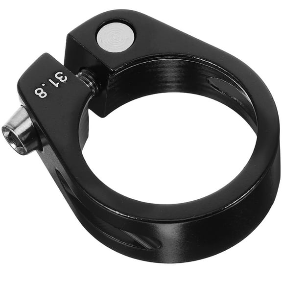 Bike Seat Post Clamp Aluminum Alloy Black for Daily Use Fits 27.2mm to 31.8mm