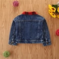 thumbnail image 5 of Lenpel Baby Girl Boys' Denim Jacket Infant Toddler Long Sleeve Button down Lapel Ripped Jean Coat Casual Fall Clothes, 5 of 7