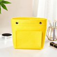thumbnail image 1 of Organizer Case Large Capacity Cosmetic Cases Women Handbag Wash Pouch For Women Stationery Pencil Case Makeup Bags Felt Insert Bag Inner Purse Cosmetic Bag YELLOW, 1 of 1