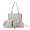 2Grey, variant on MUSOIE Women Fashion Handbags Wallet Tote Bag Shoulder Bag Top Handle Casual Satchel Purse Set