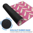 thumbnail image 6 of Long Mouse Pads for Desk,Pink and Yellow Feather Pattern Desk Mats on Top Of Desks, Desk Mouse Pad Extra Large with 3mm Non-Slip Base and Stitched Edge for Gaming,Office,Work,Home 31.5"x15.7", 6 of 6