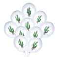 thumbnail image 2 of FELTECHELECTR 10 globos decorativos con estampado de cactus para fiestas hawaianas, festivales y reuniones (12 pulgadas), 2 of 6